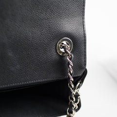 Chanel Caviar Chevron Crossbody Bag Black Series 23