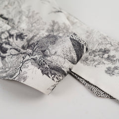 Dior Twilly Toile de Jouy Sauvage Mitzah Scarf Grey