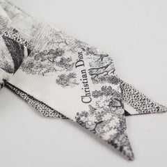 Dior Twilly Toile de Jouy Sauvage Mitzah Scarf Grey