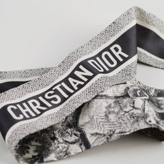 Dior Twilly Toile de Jouy Sauvage Mitzah Scarf Grey