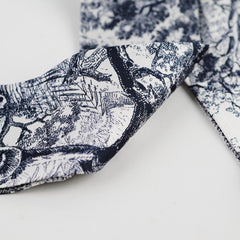 Dior Twilly Toile de Jouy Sauvage Mitzah Scarf Navy