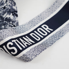 Dior Twilly Toile de Jouy Sauvage Mitzah Scarf Navy