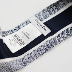 Dior Twilly Toile de Jouy Sauvage Mitzah Scarf Navy