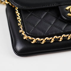 Chanel Unchained Flap Crossbody Bag Black