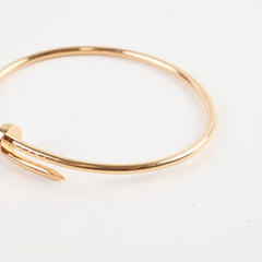 Cartier Juste Un Clou Bracelet Pink Gold Size 17 SM