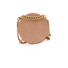 Chanel Round As Earth Crossbody Bag Peach/Coral