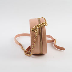Chanel Round As Earth Crossbody Bag Peach/Coral