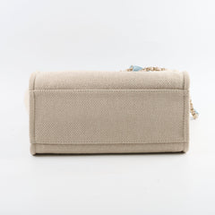 Chanel Deauville Small Beige/Blue Microchip