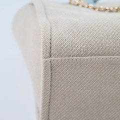 Chanel Deauville Small Beige/Blue Microchip