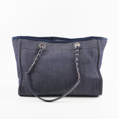 Chanel Small Deauville Tote Navy
