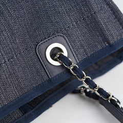 Chanel Small Deauville Tote Navy