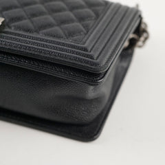 Chanel Old Medium Caviar Boy Black
