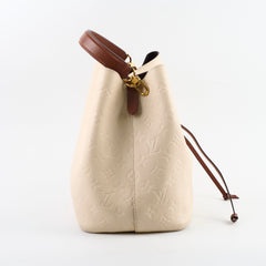 Louis Vuitton Neo Noe Cream Empreinte (missing strap)