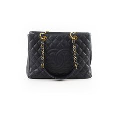 Chanel Caviar Grand Shopping Tote GST Black
