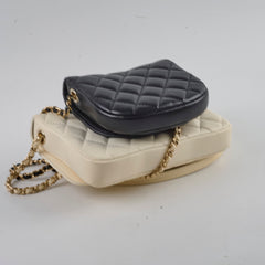 Chanel Side Twin Packs Bag White/Black (27 Series)