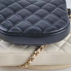 Chanel Side Twin Packs Bag White/Black (27 Series)