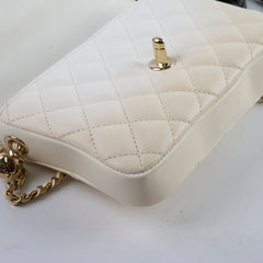 Chanel Side Twin Packs Bag White/Black (27 Series)