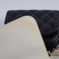 Chanel Side Twin Packs Bag White/Black (27 Series)