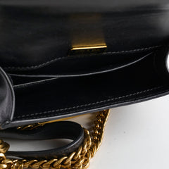 Prada Cahier Curved Crossbody Bag Black