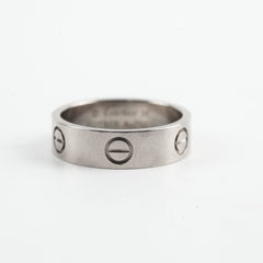Cartier Love Ring White Gold Size 56