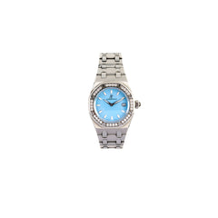 Audemars Piguet Royal Oak Lady Watch 67601ST 33MM Blue Dial
