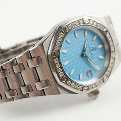 Audemars Piguet Royal Oak Lady Watch 67601ST 33MM Blue Dial