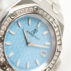 Audemars Piguet Royal Oak Lady Watch 67601ST 33MM Blue Dial