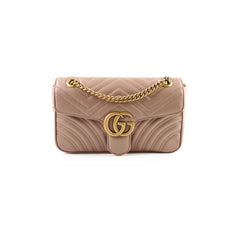 Gucci Marmont Medium Shoulder Bag Beige / Dusty Pink