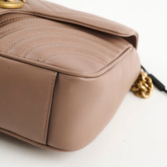 Gucci Marmont Medium Shoulder Bag Beige / Dusty Pink