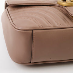Gucci Marmont Medium Shoulder Bag Beige / Dusty Pink