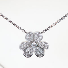 Van Cleef & Arpels Frivole White Gold Pave Diamonds Small