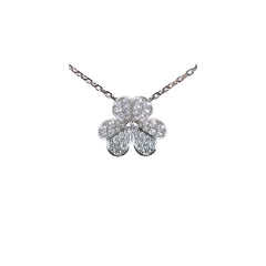 Van Cleef & Arpels Frivole White Gold Pave Diamonds Small