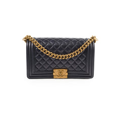 Chanel Boy Old Medium Lambskin Black