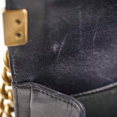 Chanel Boy Old Medium Lambskin Black