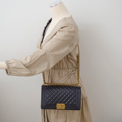 Chanel Boy Old Medium Lambskin Black