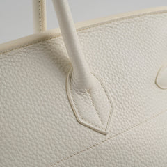 Hermes JPG Shoulder Birkin 42 Clemence White Stamp M Square