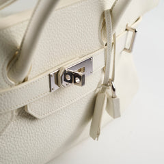 Hermes JPG Shoulder Birkin 42 Clemence White Stamp M Square