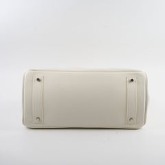 Hermes JPG Shoulder Birkin 42 Clemence White Stamp M Square