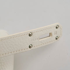 Hermes JPG Shoulder Birkin 42 Clemence White Stamp M Square