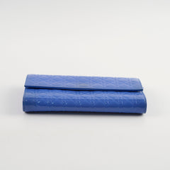 Christian Dior Wallet on Chain WOC Blue Patent