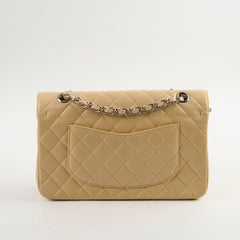 Chanel Medium/Large Caviar Double Classic Flap Beige