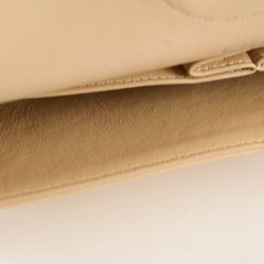 Chanel Medium/Large Caviar Double Classic Flap Beige