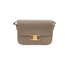 Celine Classique Medium Triomphe Bag Pebble Grey