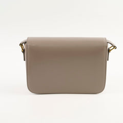 Celine Classique Medium Triomphe Bag Pebble Grey