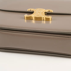 Celine Classique Medium Triomphe Bag Pebble Grey