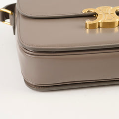 Celine Classique Medium Triomphe Bag Pebble Grey