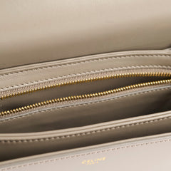Celine Classique Medium Triomphe Bag Pebble Grey