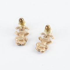 Chanel CC Flower Earrings Costume Jewellery