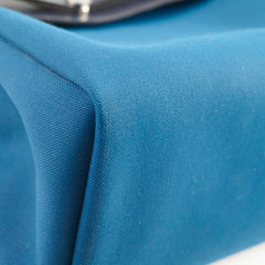 Hermes Herbag 39 Blue Indigo Retourne D stamp 2019