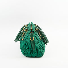 Prada Tessuto Gaufre Larice Tote Green